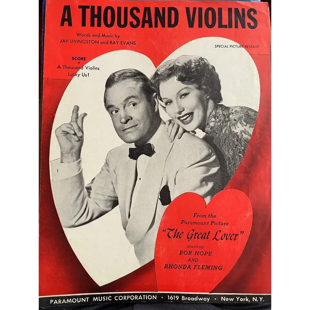 Vintage Hollywood Movie Sheet Music Lot Joan Crawford Bob Hope Dean Martin 1940s